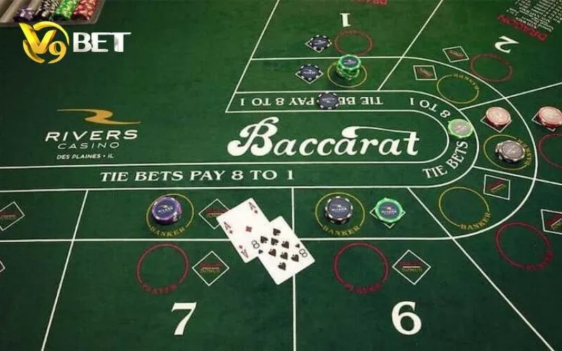 Baccarat V9BET | Luật Chơi, Banker, Player & Tie 2 Ảnh minh họa cửa cược Baccarat V9BET