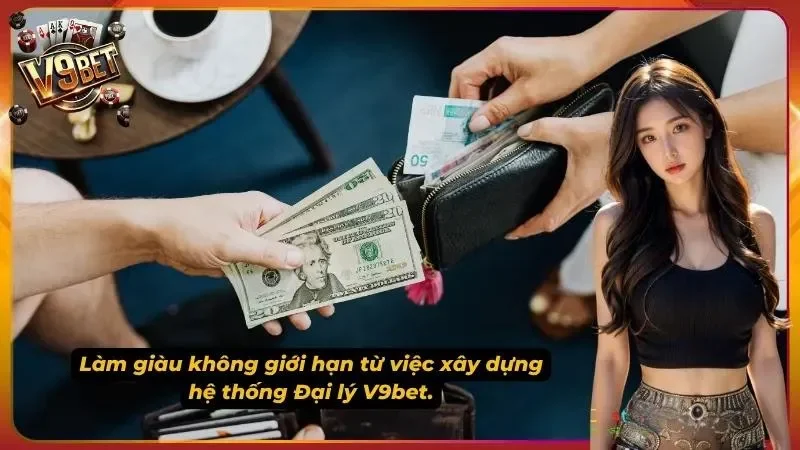 Hình minh họa xây dựng kênh đại lý V9BET bền vững