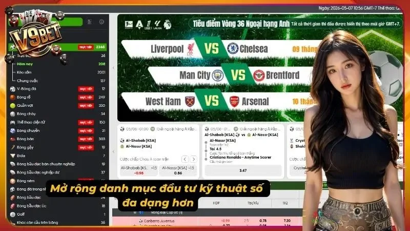 Hình minh họa biến động odds trong e-sports V9BET