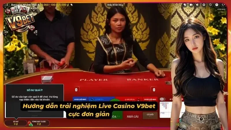 Hình minh họa quản lý ngân sách khi trải nghiệm live casino V9BET