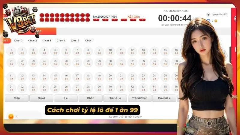 Lô Đề V9BET | Cách Chơi, Tỷ Lệ, 3 Miền & Quản Lý Vốn 3 Ảnh minh họa tỷ lệ lô đề V9BET