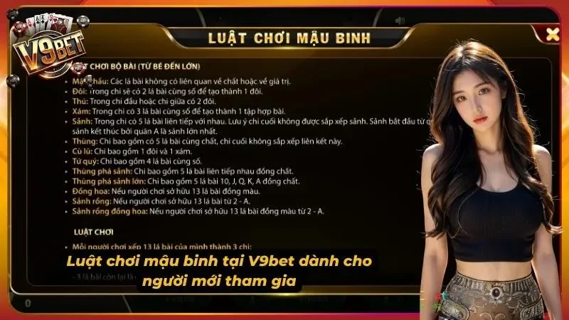 Ảnh minh họa luật chơi Mậu Binh V9BET